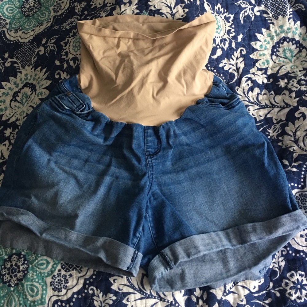Motherhood Maternity Denim Shorts size Large